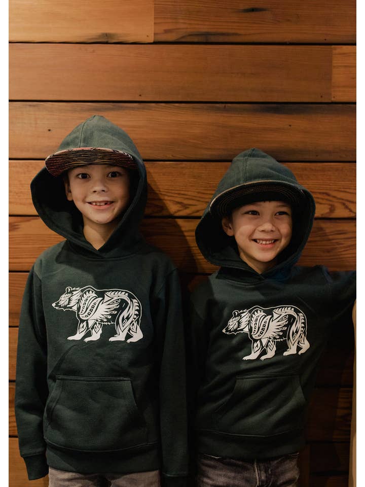 Kids Bear Hoodie from Alaska Creations