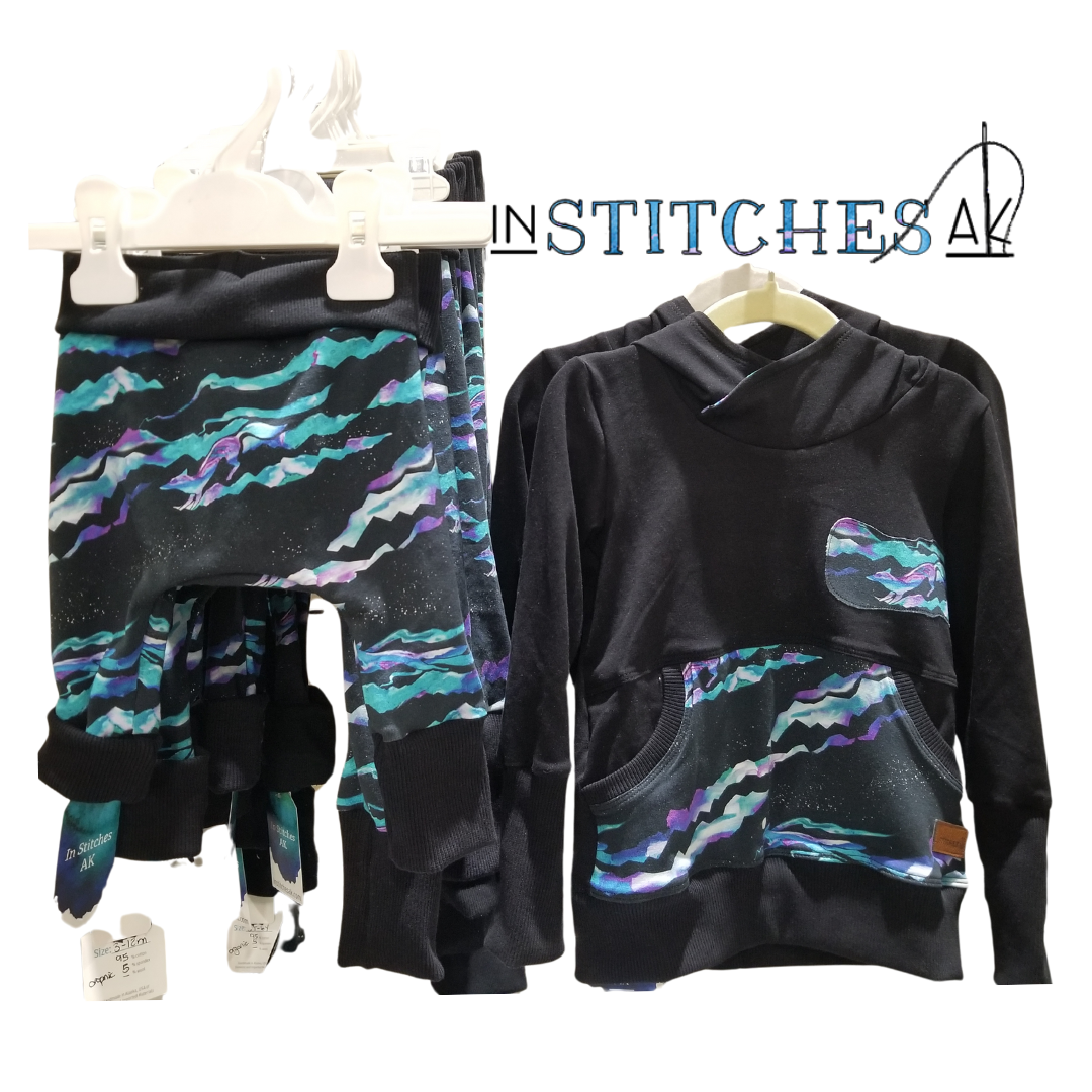 Fire Fox Grow With Me Pants and Hoodies - Multiple Sizes
