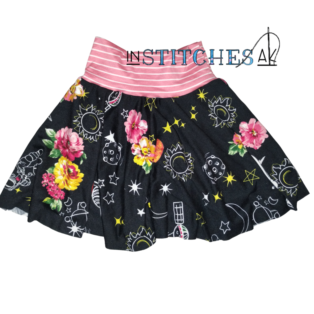 Space Floral Circle Skirts - Multiple Sizes