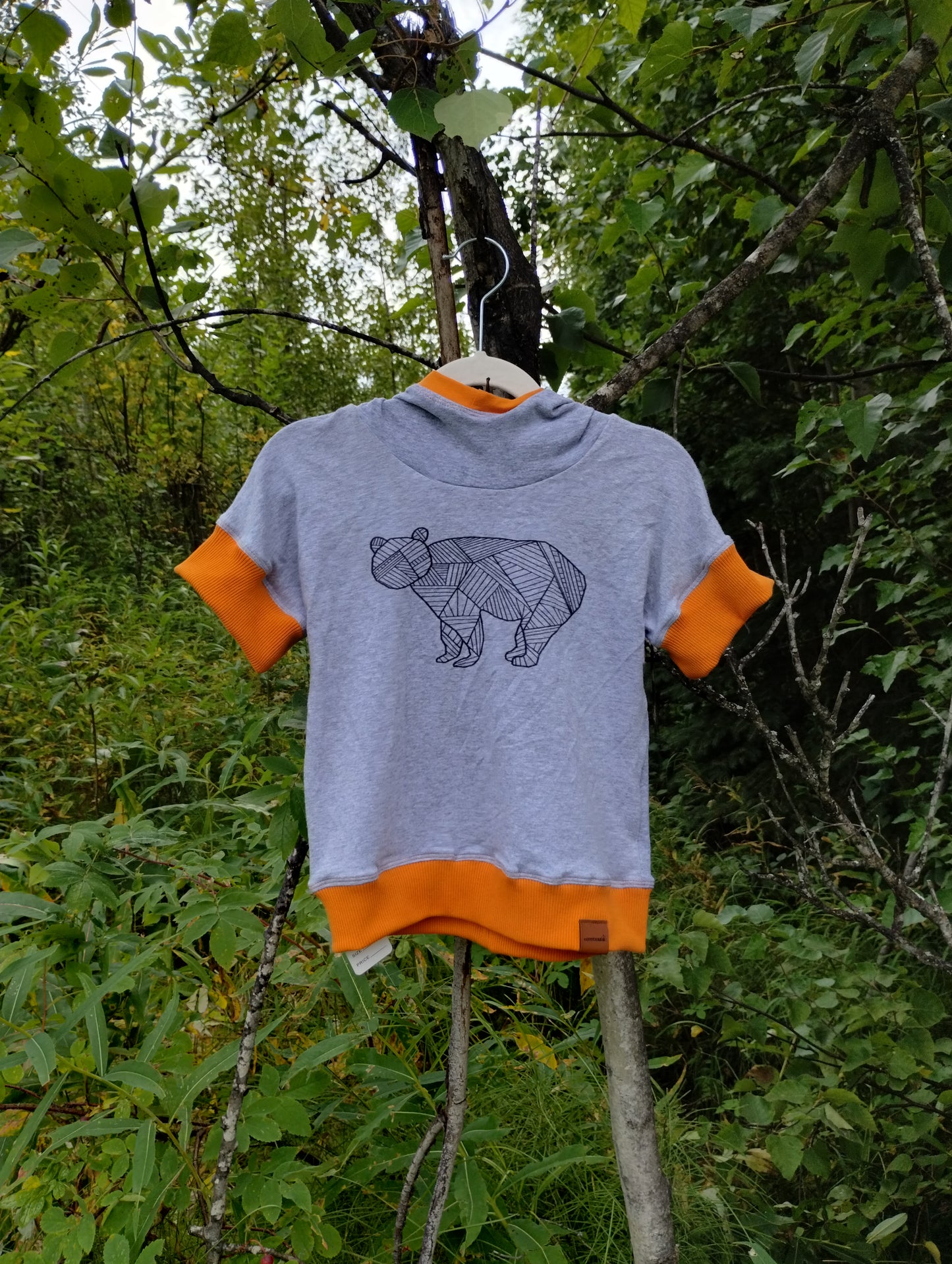 Geo Bear Slouchy Dolman Grow With Me Hoodies - Multiple Sizes
