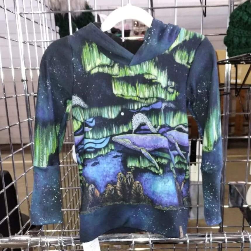Whales and Walrus Hoodies - Grow With Me Sizing