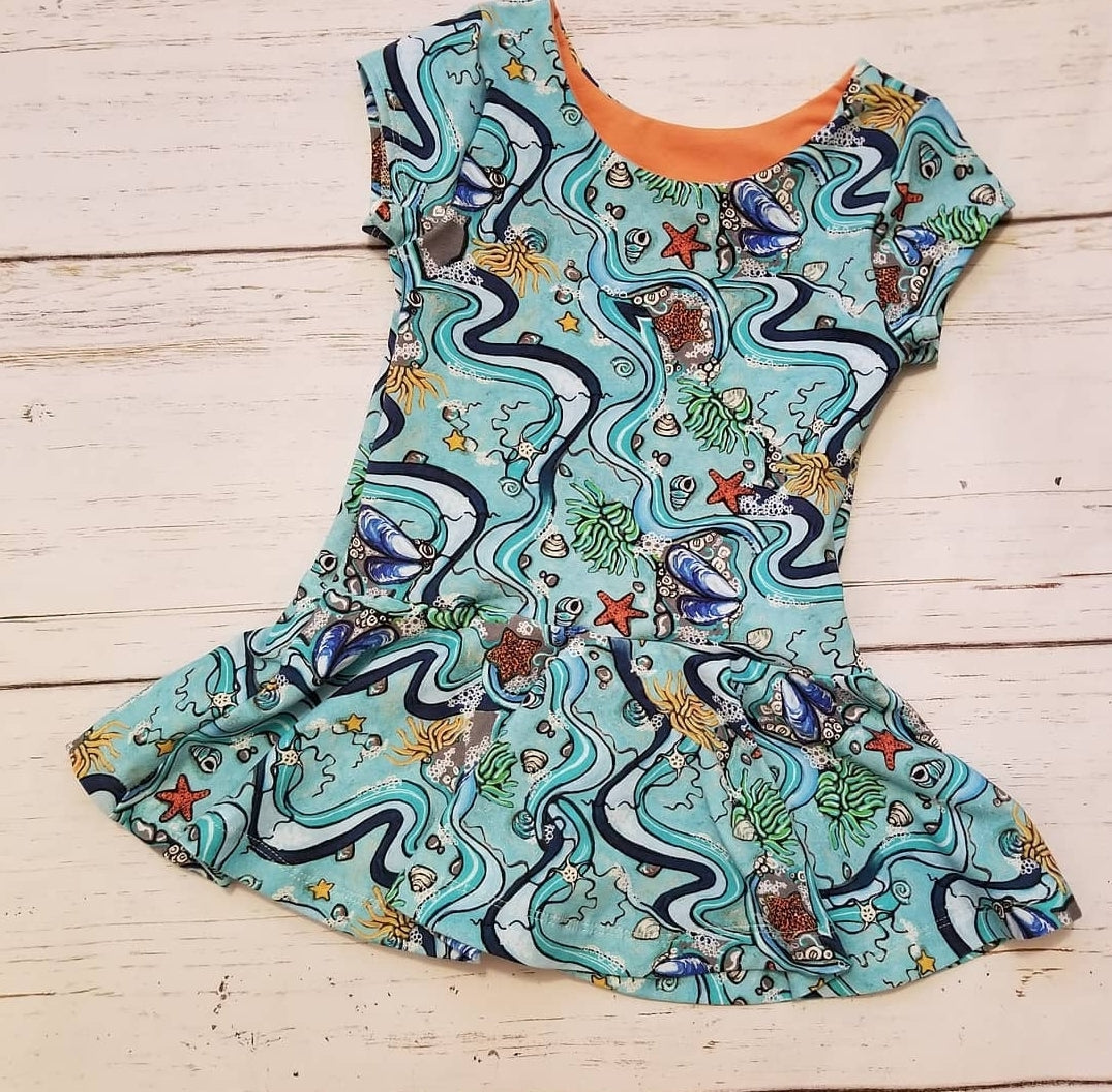 Tidepool Drop-Waist Tunic - 3T