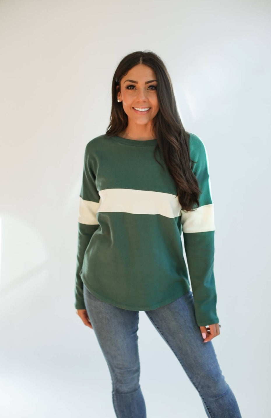 Stripe Dual Zip Breastfeeding Sweatshirt - Movemama Apparel