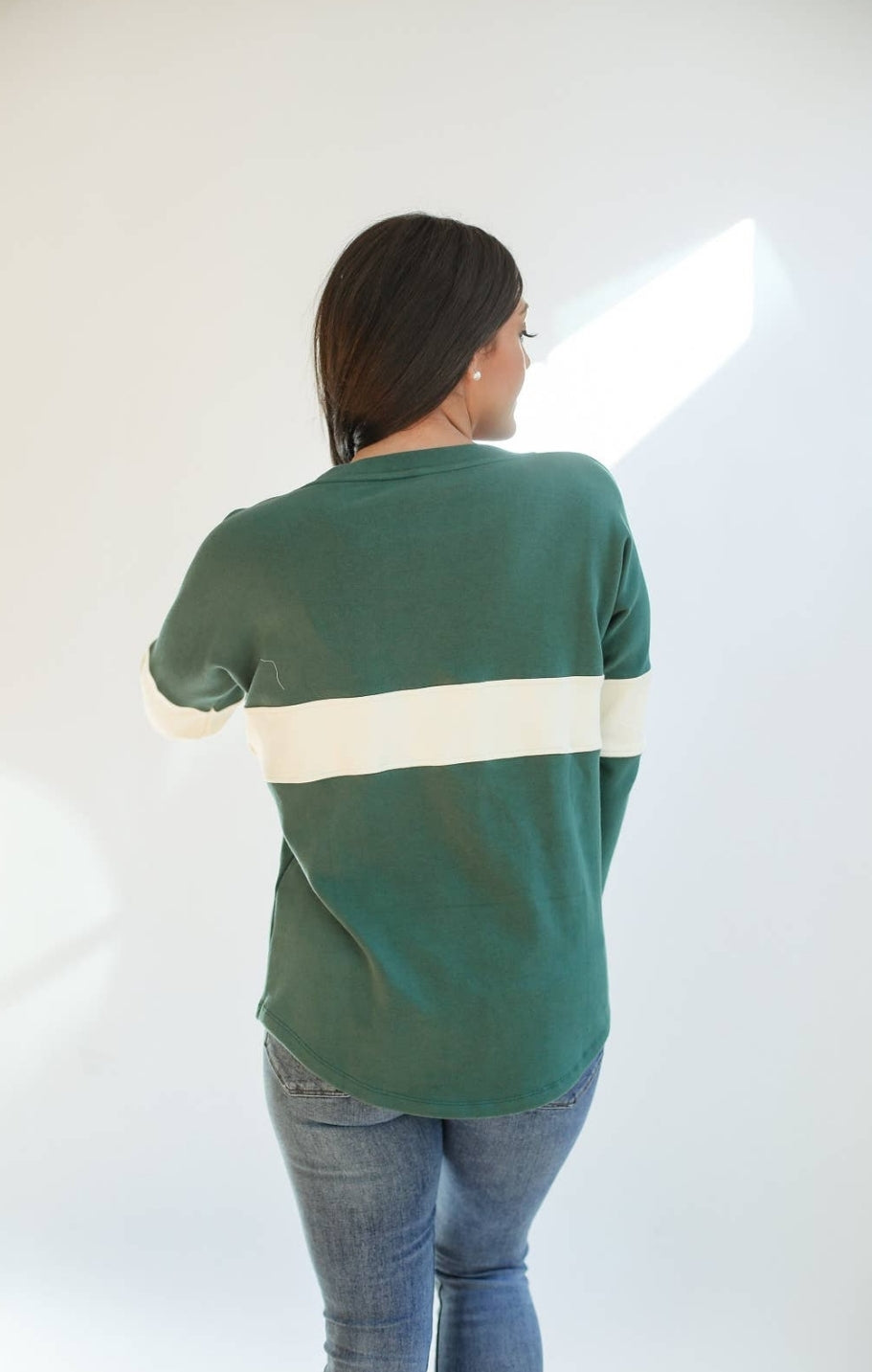 Stripe Dual Zip Breastfeeding Sweatshirt - Movemama Apparel