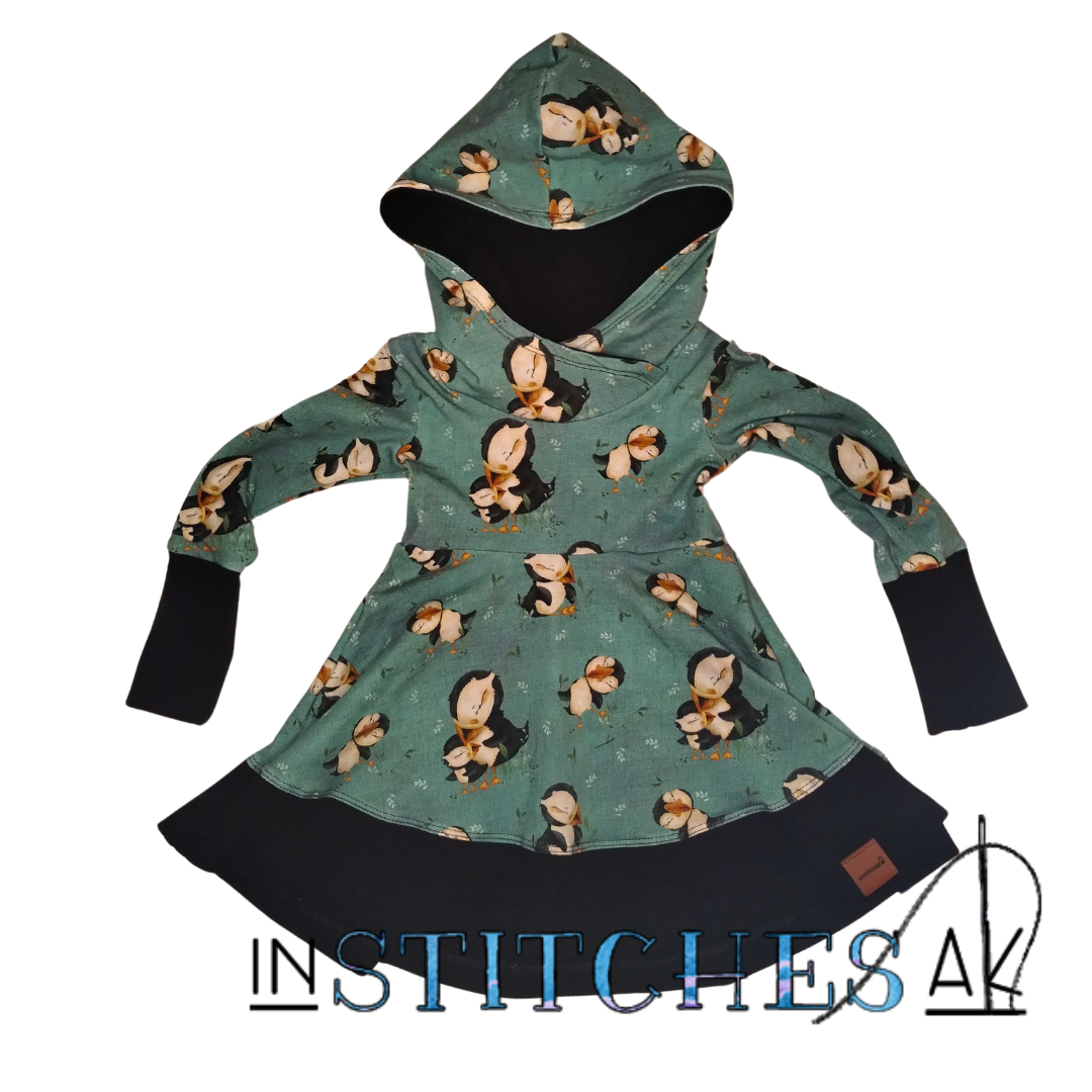 Puffin Grow With Me Dress - Multiple Sizes