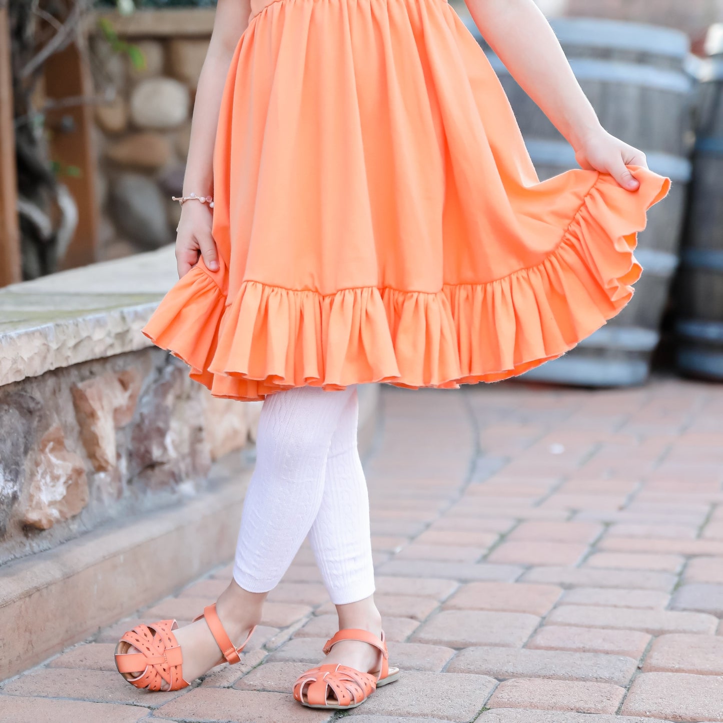 Cable Knit Footless Tights - Little Stocking Co