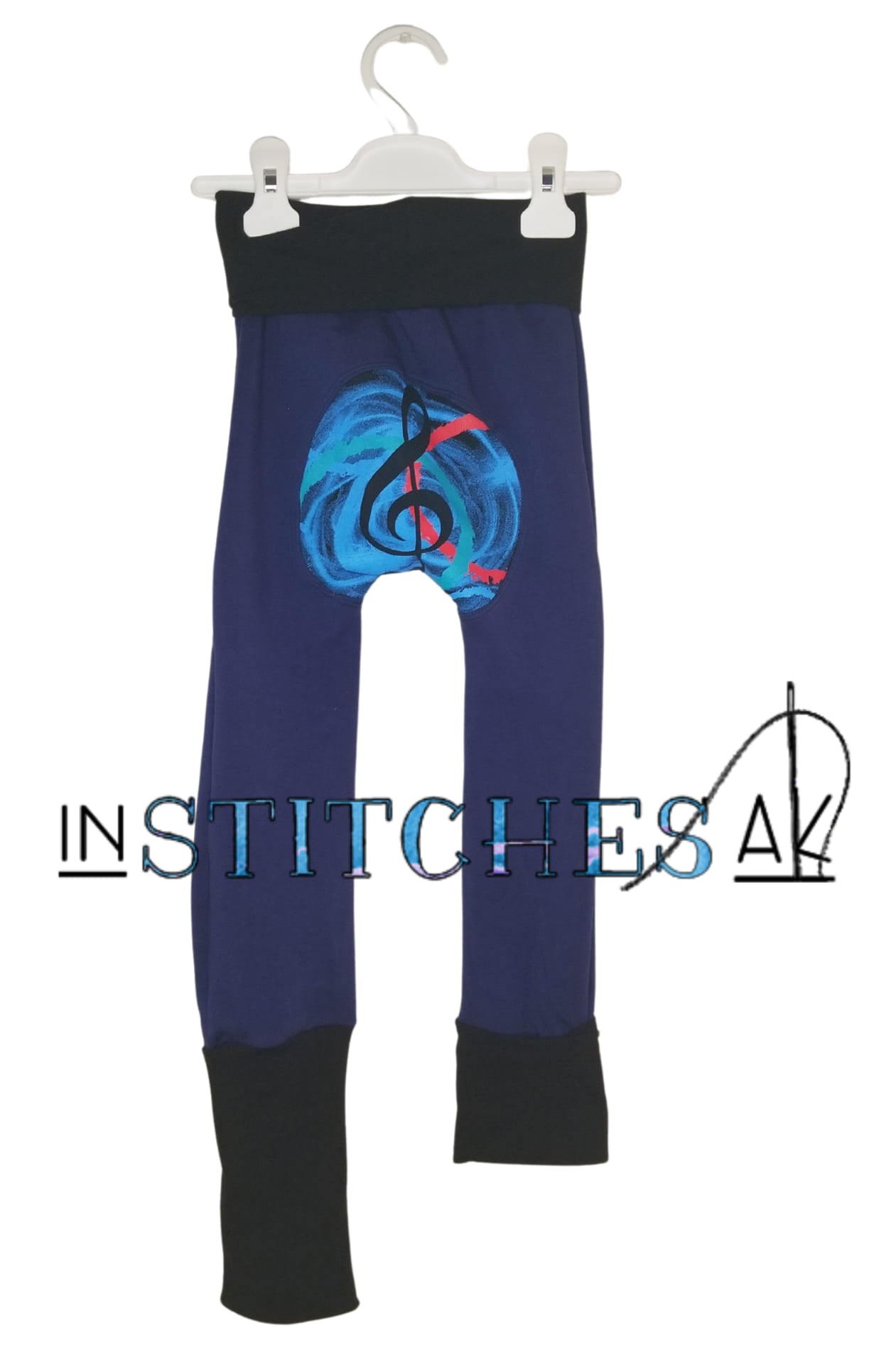 Grow With Me Pants - Monsterloone Style with Upcycled Bum Circle