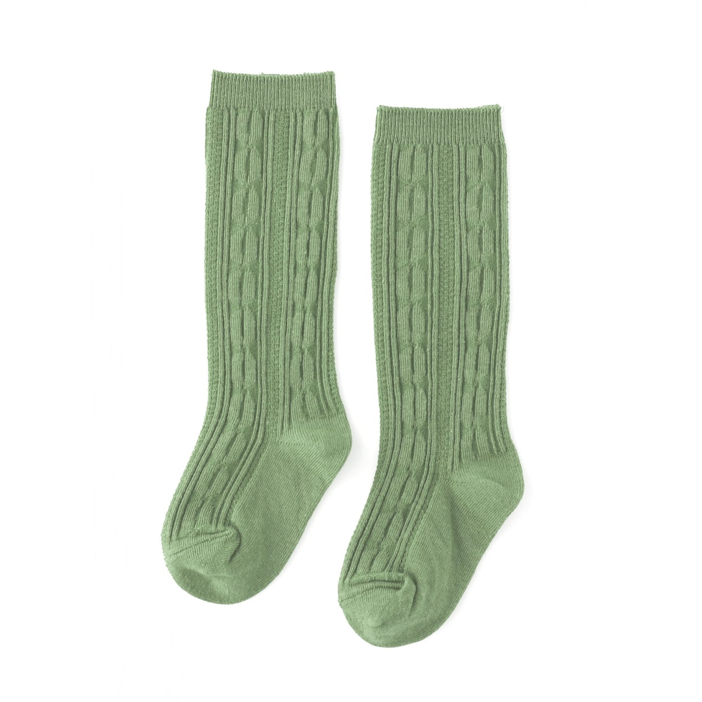 Cable Knit Knee High Socks - Garden Party Collection - Little Stocking Co