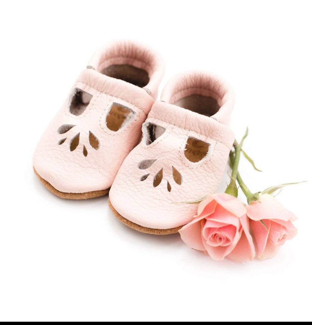 Starry Knight Designs - Rose Blush T Strap Shoe - Multiple Sizes