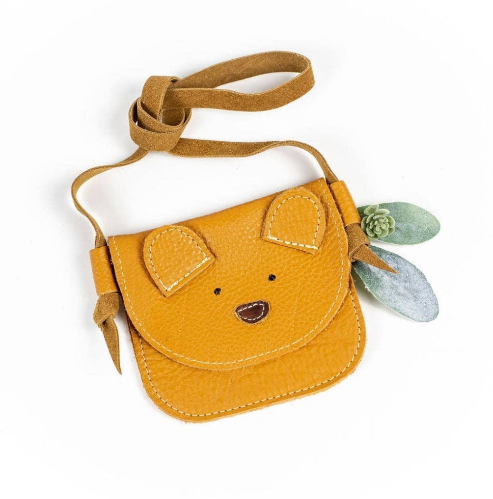 Starry Knight Design Purse - Honey Bear Leather Purse