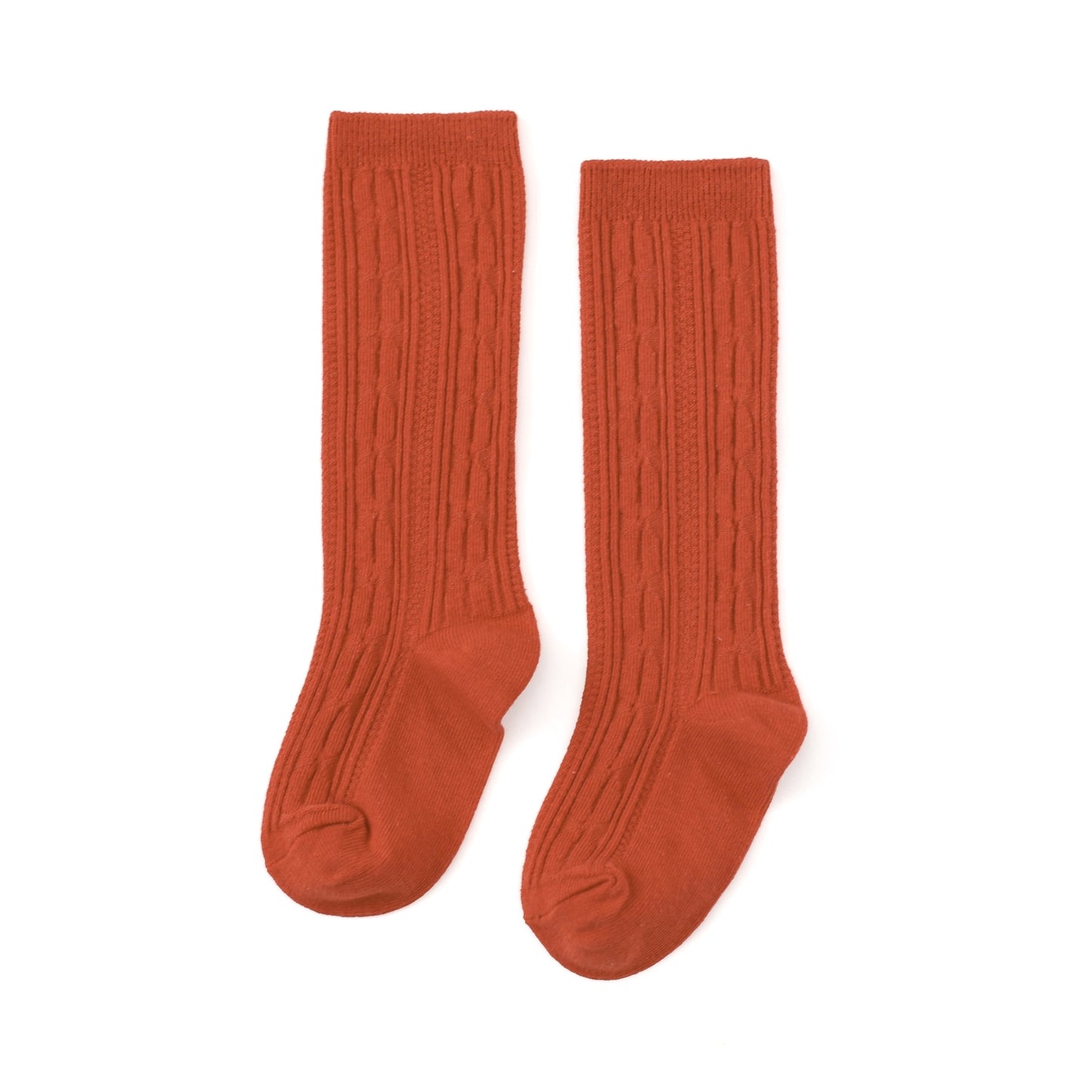 Cable Knit Knee High Socks - Garden Party Collection - Little Stocking Co