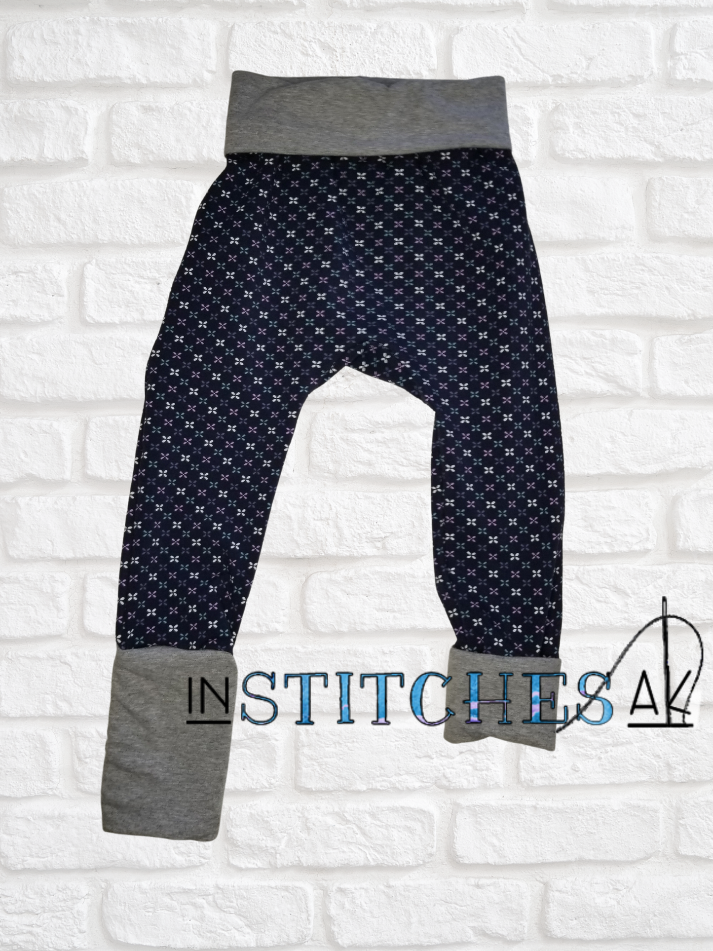 Mini Floral - Grow With Me Pants - Multiple Sizes