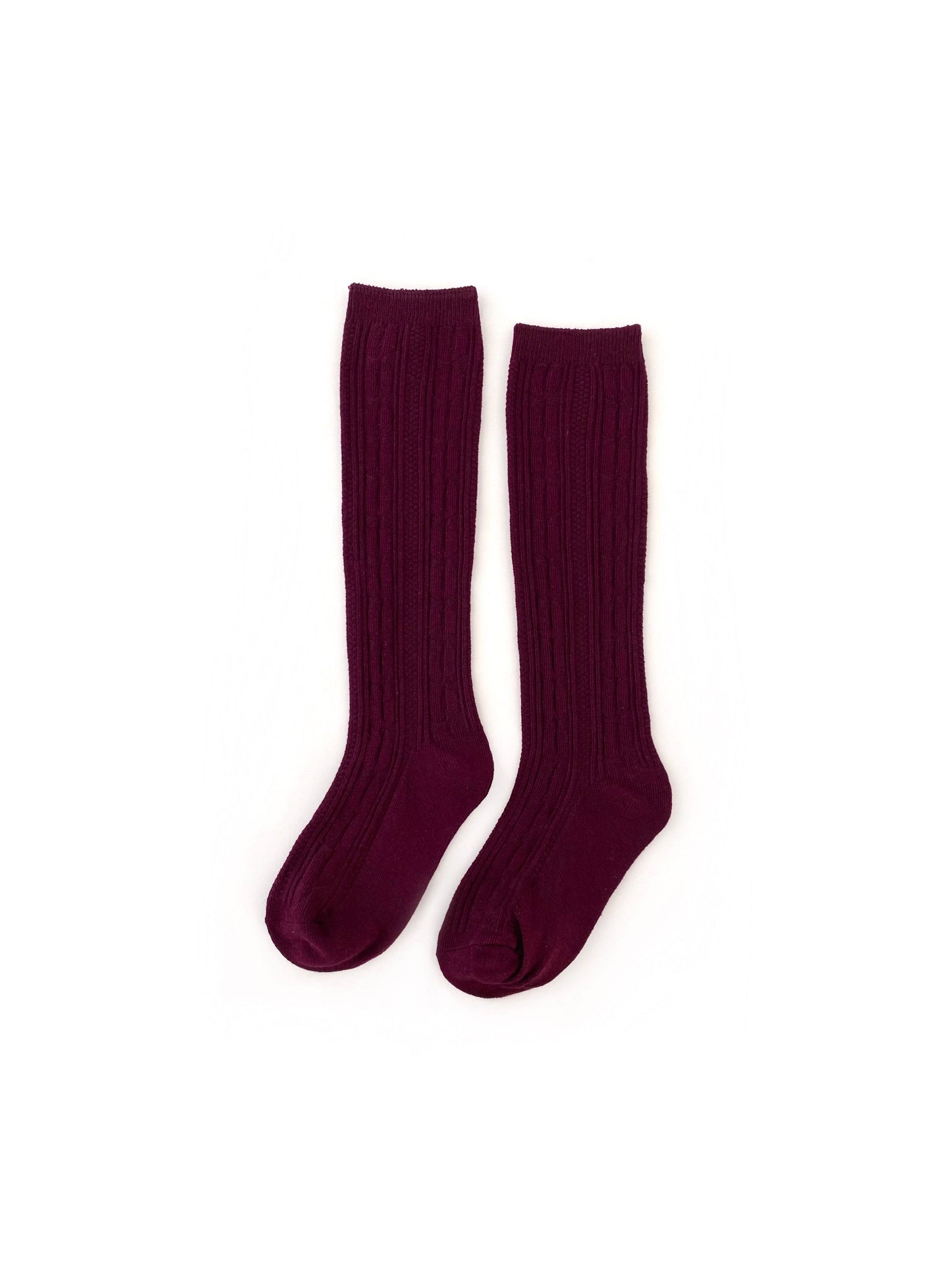 Cable Knit Knee High Socks - Festive Collection - Little Stocking Co