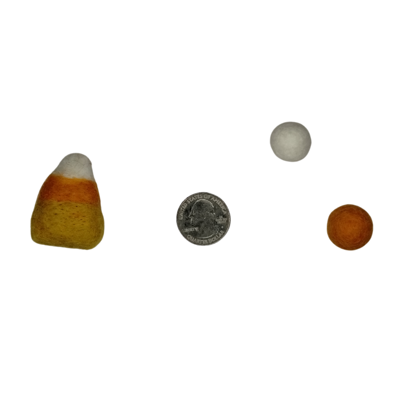 Candy Corn Felted Wool Garland - 3.5 ft