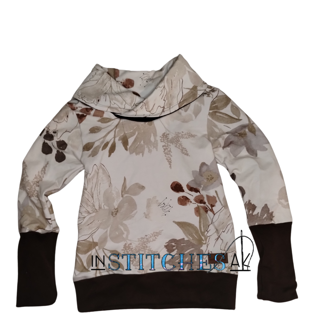 Large Floral Grow With Me Hoodies - Multiple Sizes