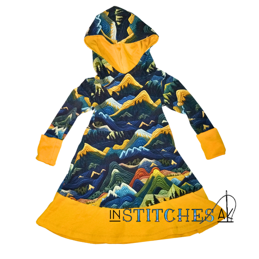Threaded Mountains Grow With Me Dress - Multiple Sizes