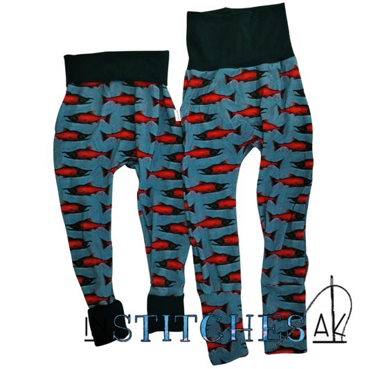 Salmon Grow With Me Pants - 3T-6Y