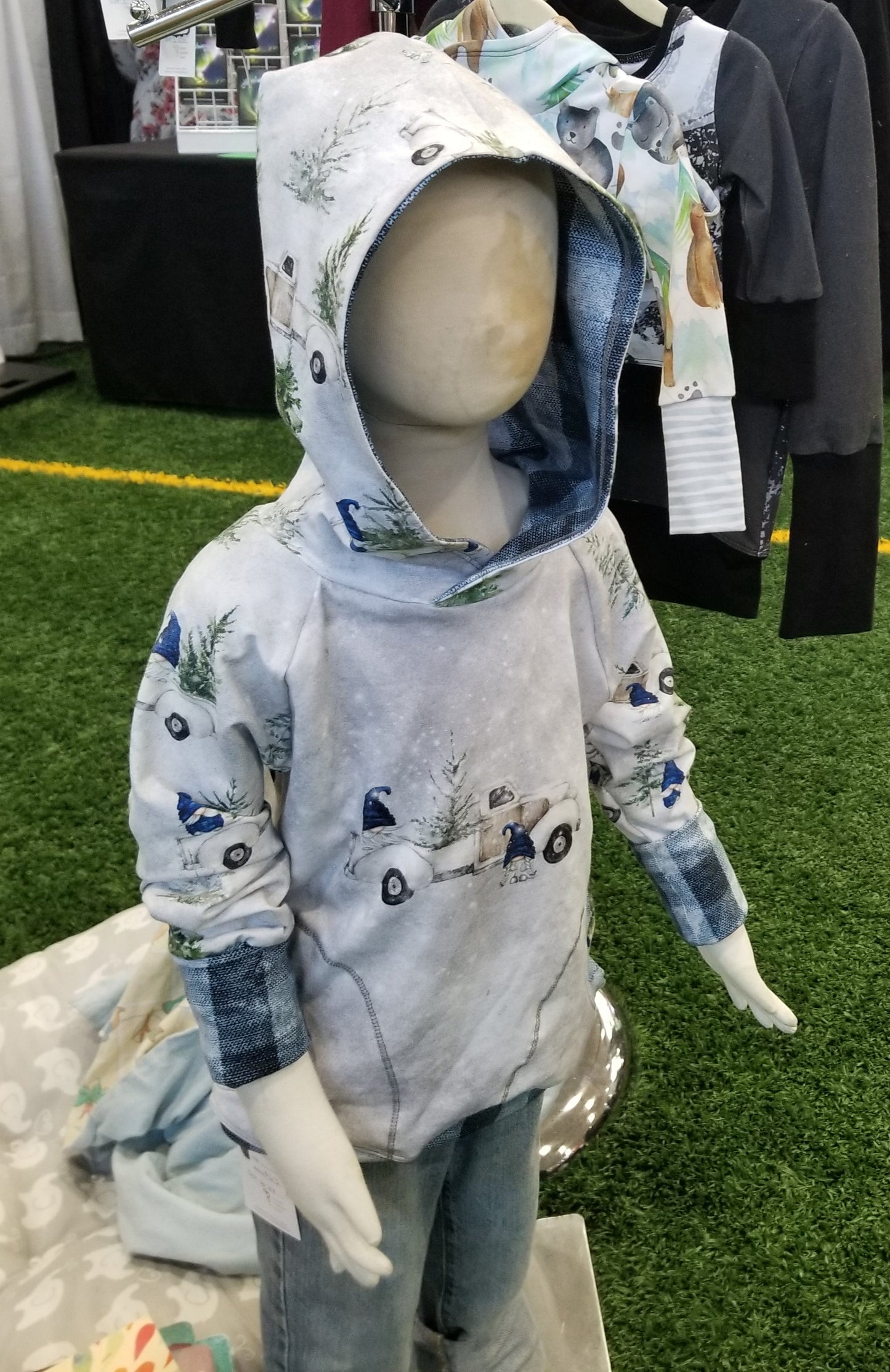 Winter Gnome Grow With Me Hoodie - Multiple Sizes