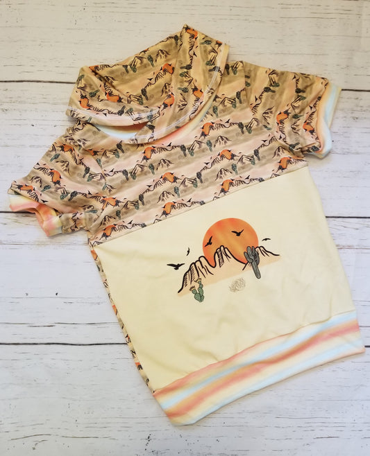 Grow With Me Cowl Tee - 6-9Y - Desert