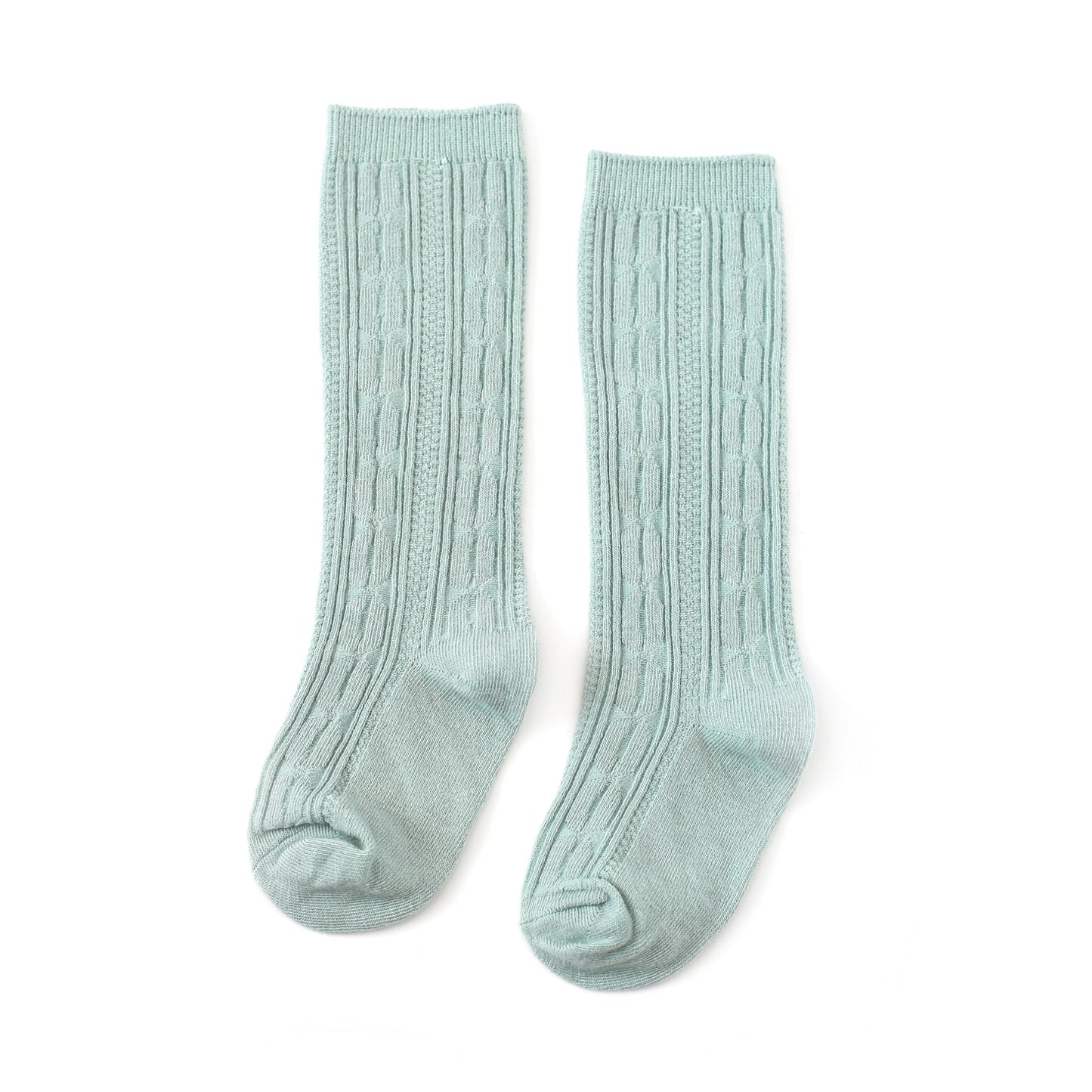 Cable Knit Knee High Socks - Garden Party Collection - Little Stocking Co