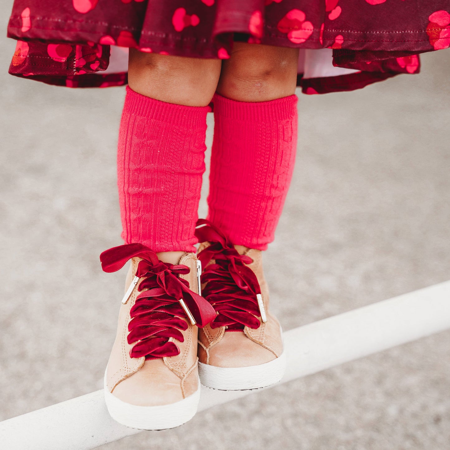 Cable Knit Knee High Socks - Brights Collection - Little Stocking Co