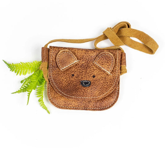 Starry Knight Design Purse - Russet Bear Leather Purse