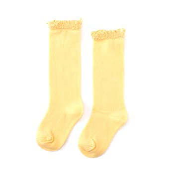 Lace Top Knee High Socks - Little Stocking Co