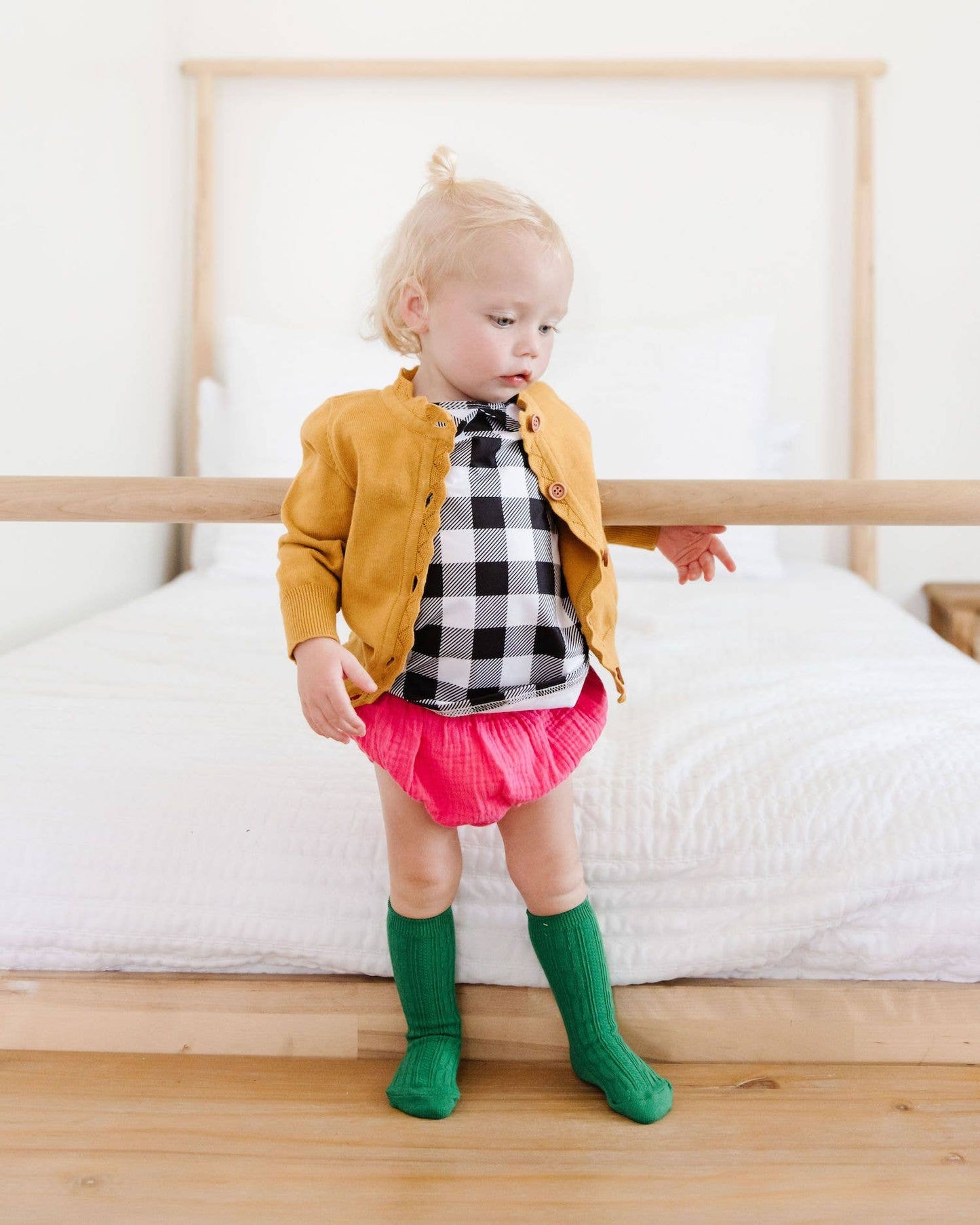 Cable Knit Knee High Socks - Brights Collection - Little Stocking Co