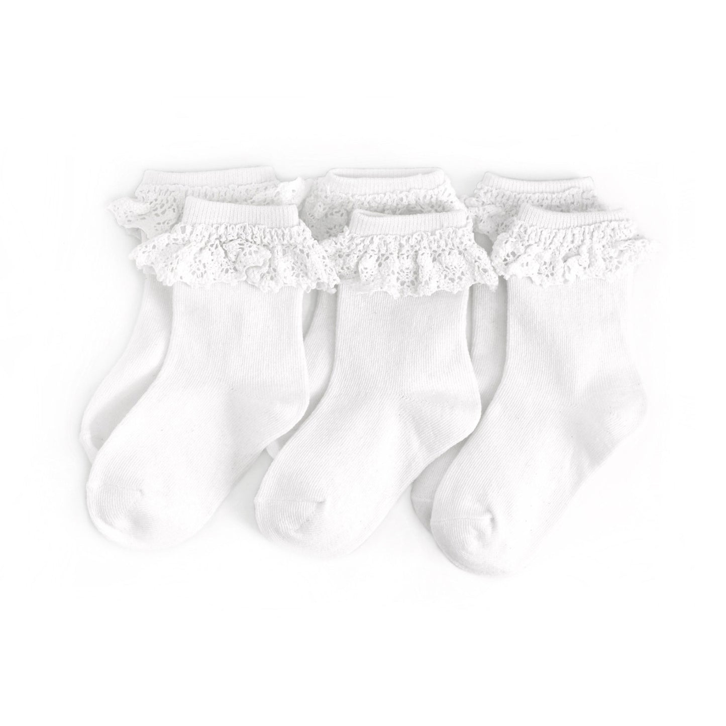 White Midi Lace Socks - 3 pack - Little Stocking Co